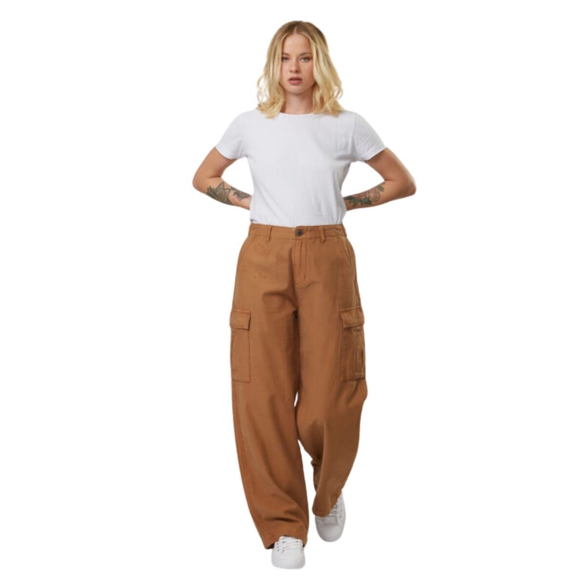 PANTALÓN CARGO (BECCA) 24-38 - MARRON 