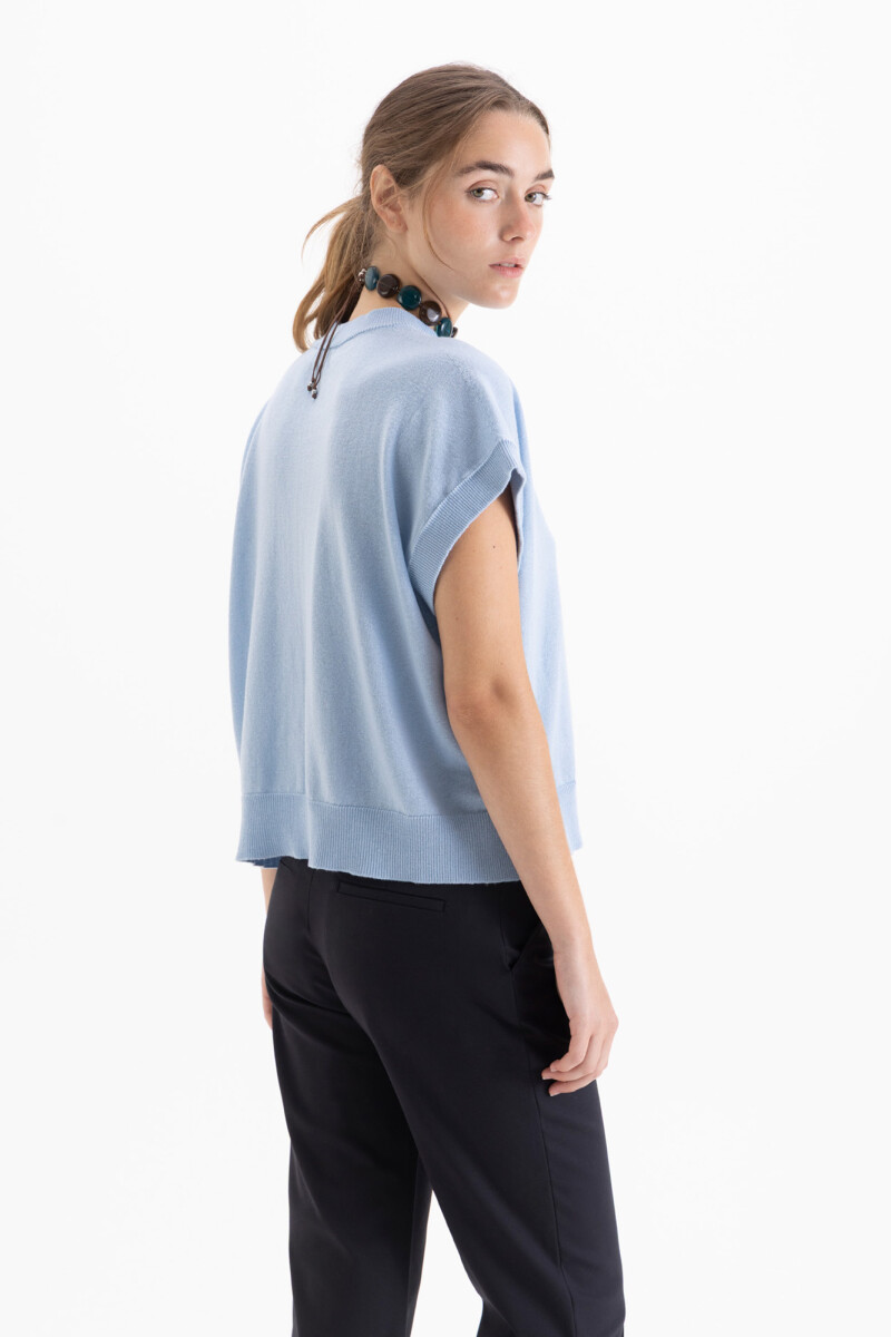 CHALECO CARRIE Celeste