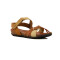 Country Sandalia Casual Cuerotiras Cruzadas Trenzada Crema-mix