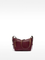 Bolso Bandolera Con Bolsillo Exterior burdeos