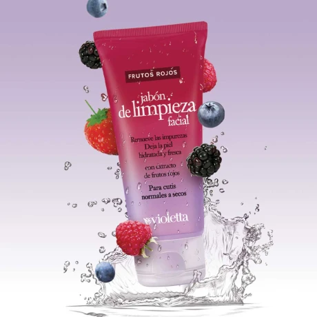 Jabón Limpieza Facial Violetta Frutos Rojos 100gr Jabón Limpieza Facial Violetta Frutos Rojos 100gr