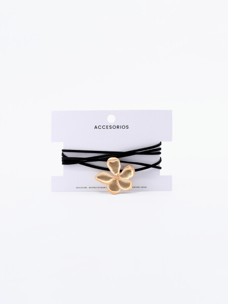 CHOCKER FLOR DORADO