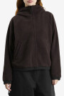 W' HOODED HELIX FLEECE JACKET Marron