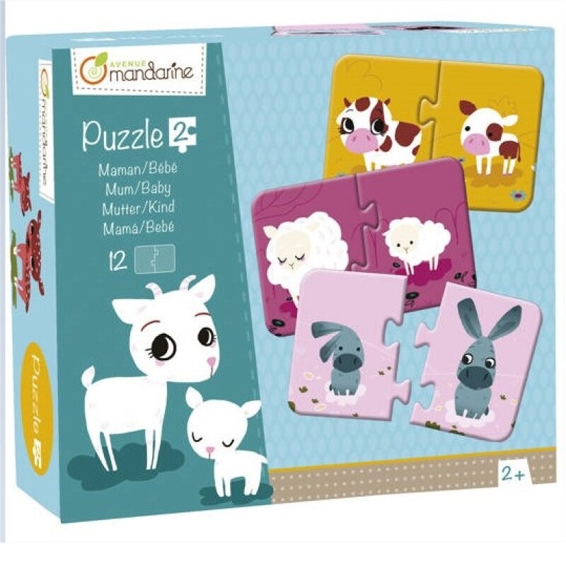 12 Puzzles Mum/baby X 2 Piezas 12 Puzzles Mum/baby X 2 Piezas