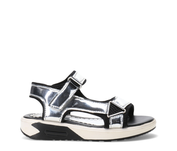 Sandalias de Niña MINI Miss Carol TUNIA deportiva de charol Plateado