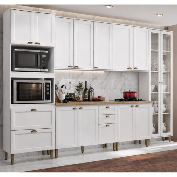 COCINA MODULADA 3.40 MT BLANCA - CLASSY COCINA MODULADA 3.40 MT BLANCA - CLASSY