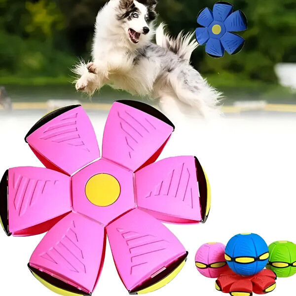 Pelota Magica Plegable Juguete Boomerang Luz Led Juego Vairante Color Rosa