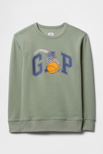 Buzo Deportivo Logo Gap Niño Gasoline Green