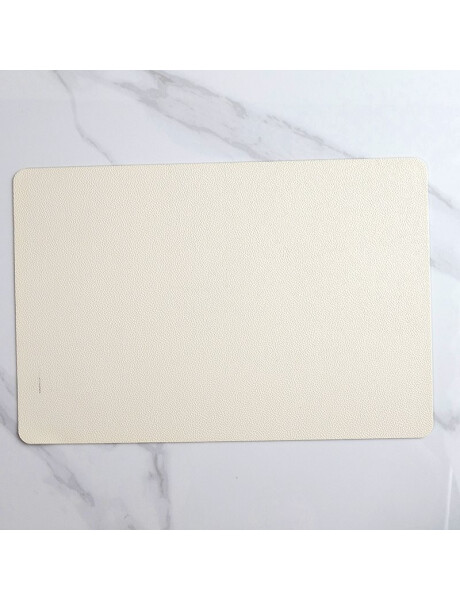 INDIVIDUAL SIMIL CUERO 43x28.5CM BLANCO INDIVIDUAL SIMIL CUERO 43x28.5CM BLANCO