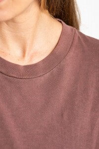 Vestido Algodon Lavado Marron