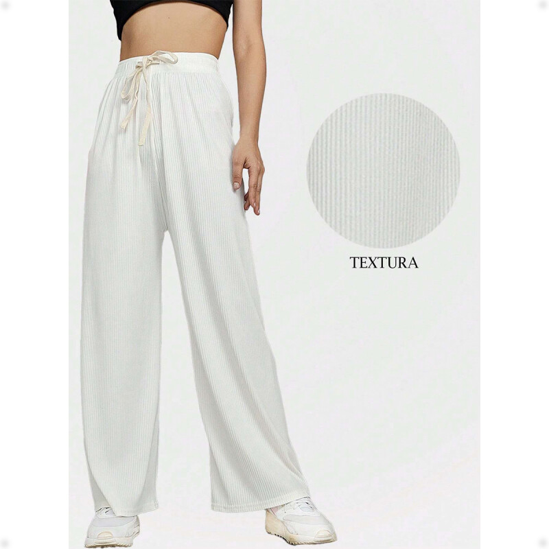 PantalÃ³n Palazzo para Mujer Blanco