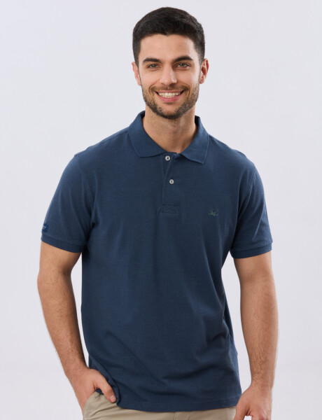 REMERA POLO LISA PIQUÉ Denim