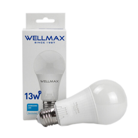 LAMPARA LED 13W (EQUIVALE 115W) A65-E27 FRIA WELLMAX ++ N/a