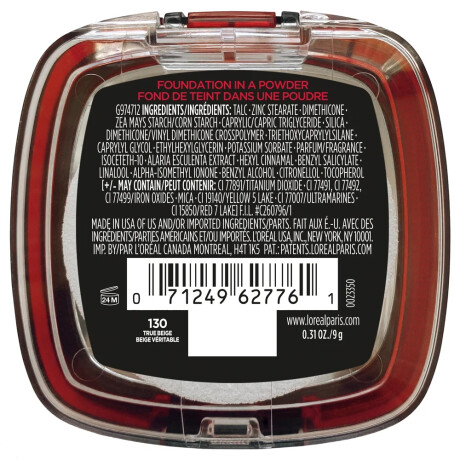 Base En Polvo L'Oréal Paris Infallible 24H Fresh Wear True Beige Base En Polvo L'Oréal Paris Infallible 24H Fresh Wear True Beige