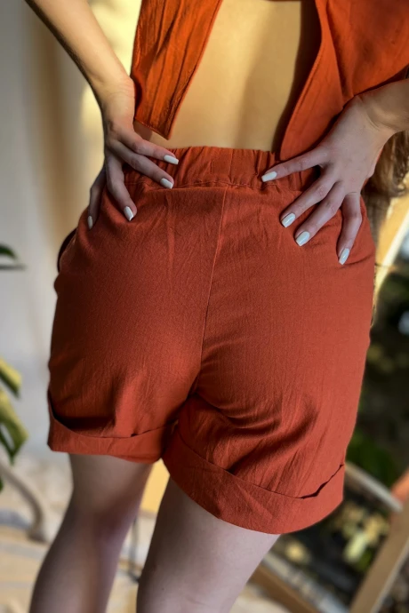 Short Chad Liso Naranja