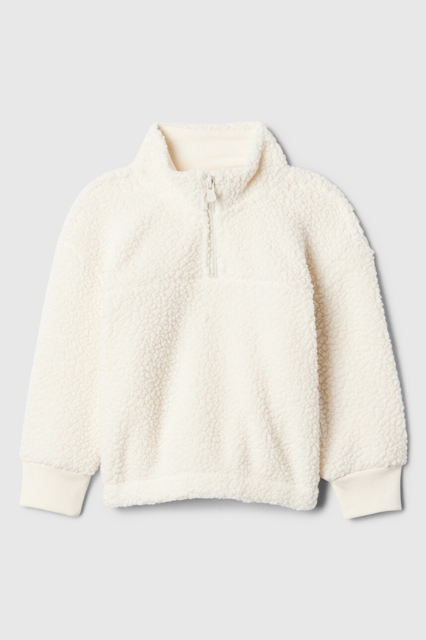 Polar Medio Cierre Toddler Niña Ivory Frost