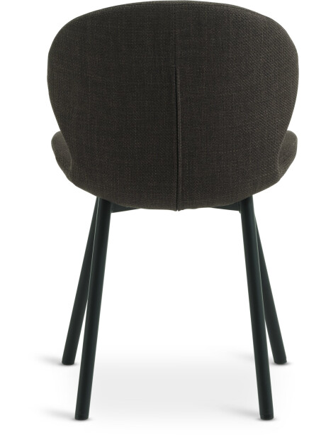 Silla de comedor GEVNINGE tela marrón osc/negro Silla de comedor GEVNINGE tela marrón osc/negro