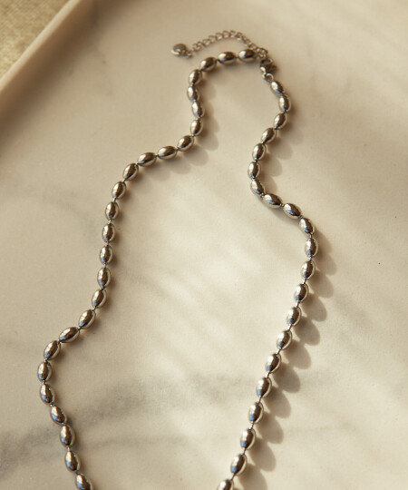 COLLAR BOLI 5 MM SILVER