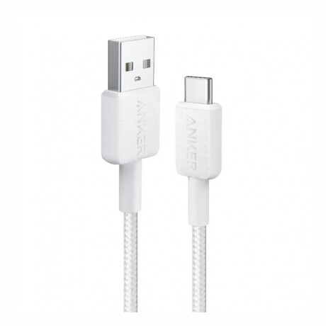 Cable ANKER USB-A A USB-C Braided Longitud 91CM - White Cable ANKER USB-A A USB-C Braided Longitud 91CM - White