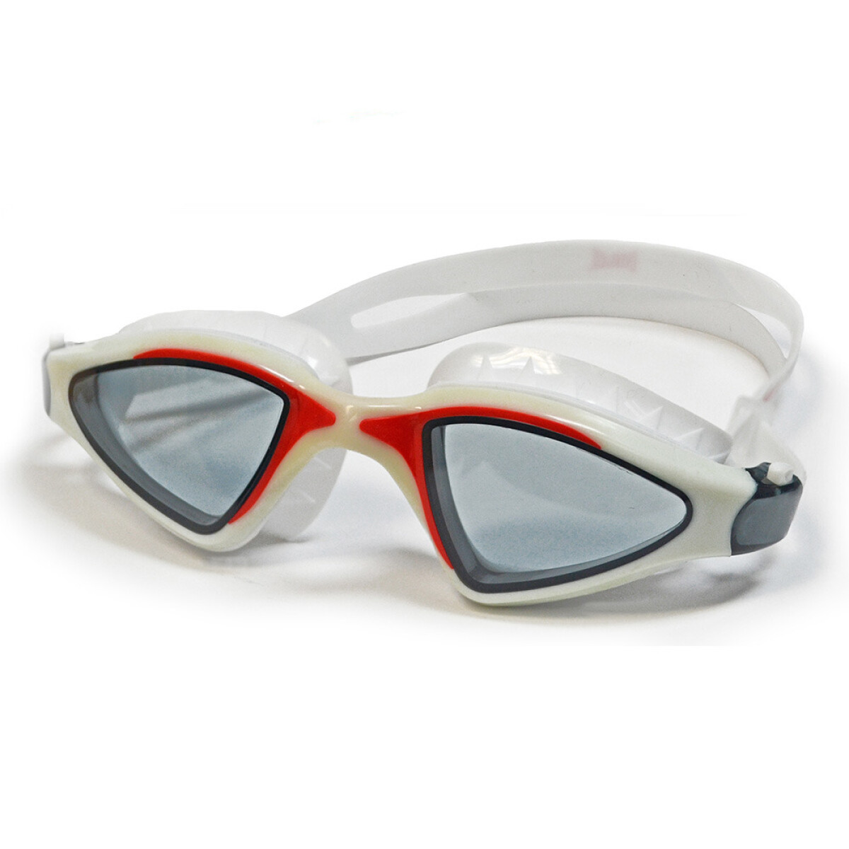 LENTE DE NATACION EVERLAST RAPTOR WT/RD - WHITE/RED 