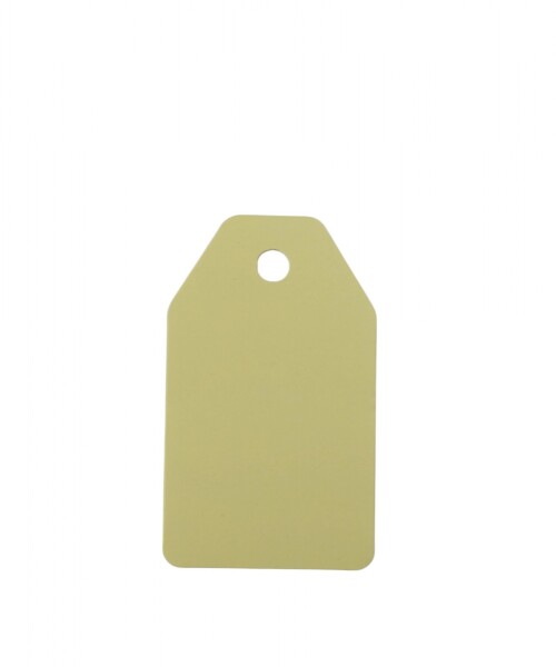 Tag rectangular liso 5x8,5 AMARILLO