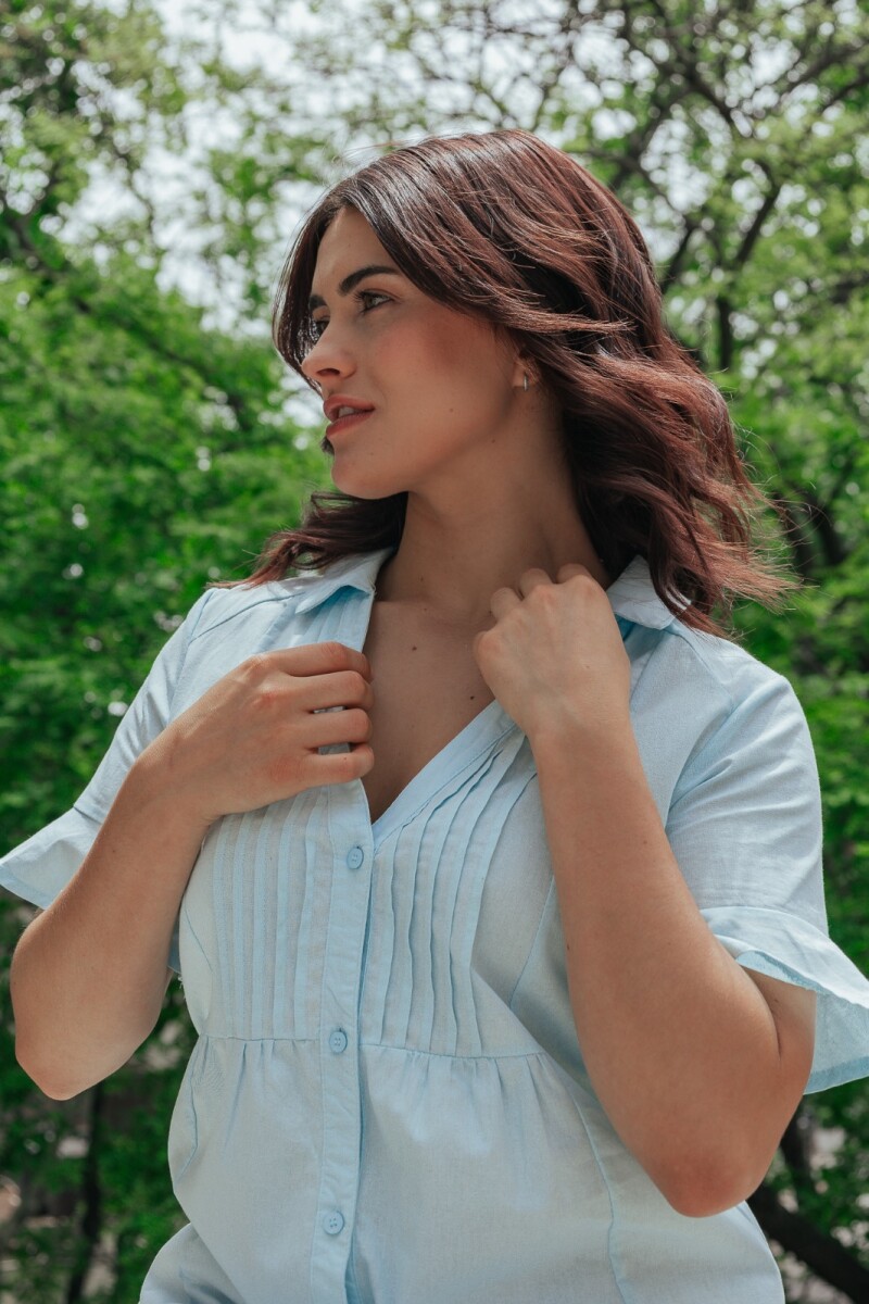CAMISA MAGUI CELESTE