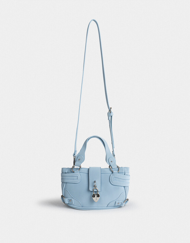 Bandoleras Bandolera Con Charm - Azul Celeste