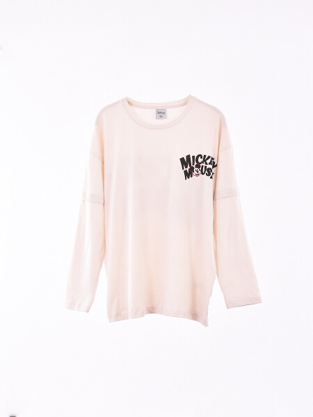 REMERA MICKEY BEIGE