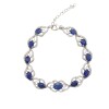Pulsera Nube-Plata 925-Piedra zirconia y zafiro-PU3001 conpiedra