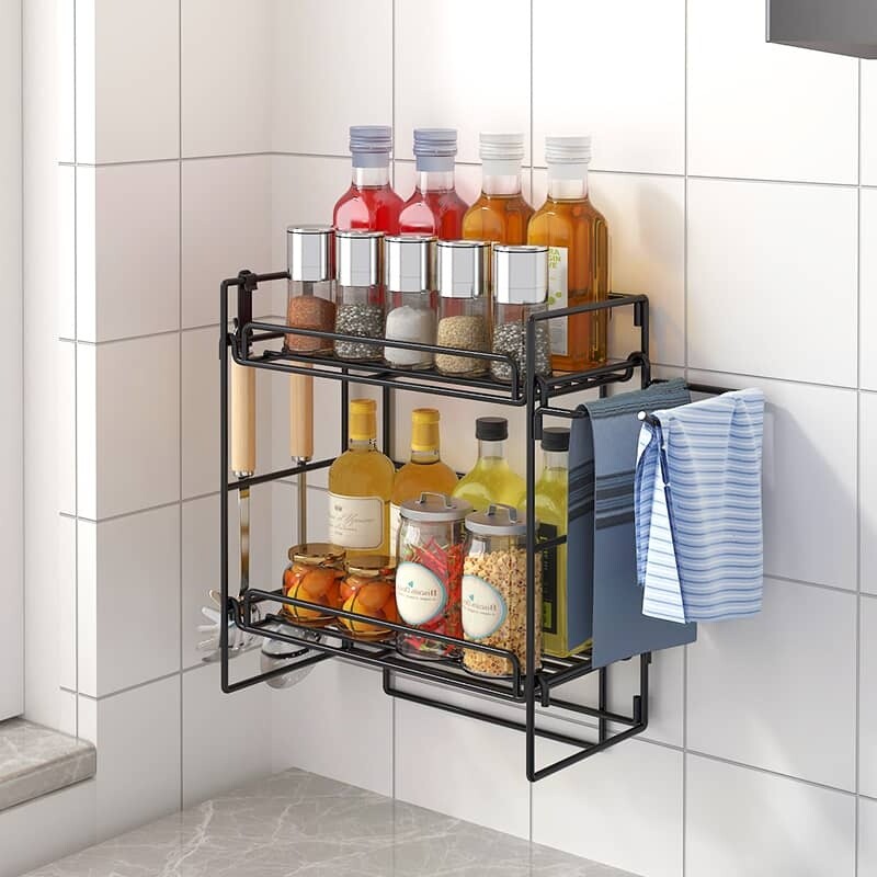 Estante organizador repisa baño cocina 2 niveles Estante organizador repisa baño cocina 2 niveles