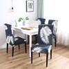 Set 6 Fundas Para Silla Cubre Asientos Estampada Hojas grises