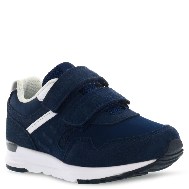 Championes de Niños Croco Kids GRAPE con velcros y colores combinados Azul Marino