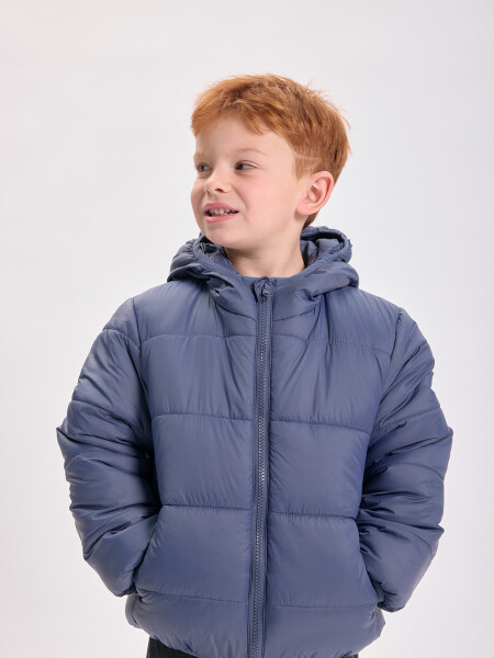 Campera abrigo capitoneada Azul Medio