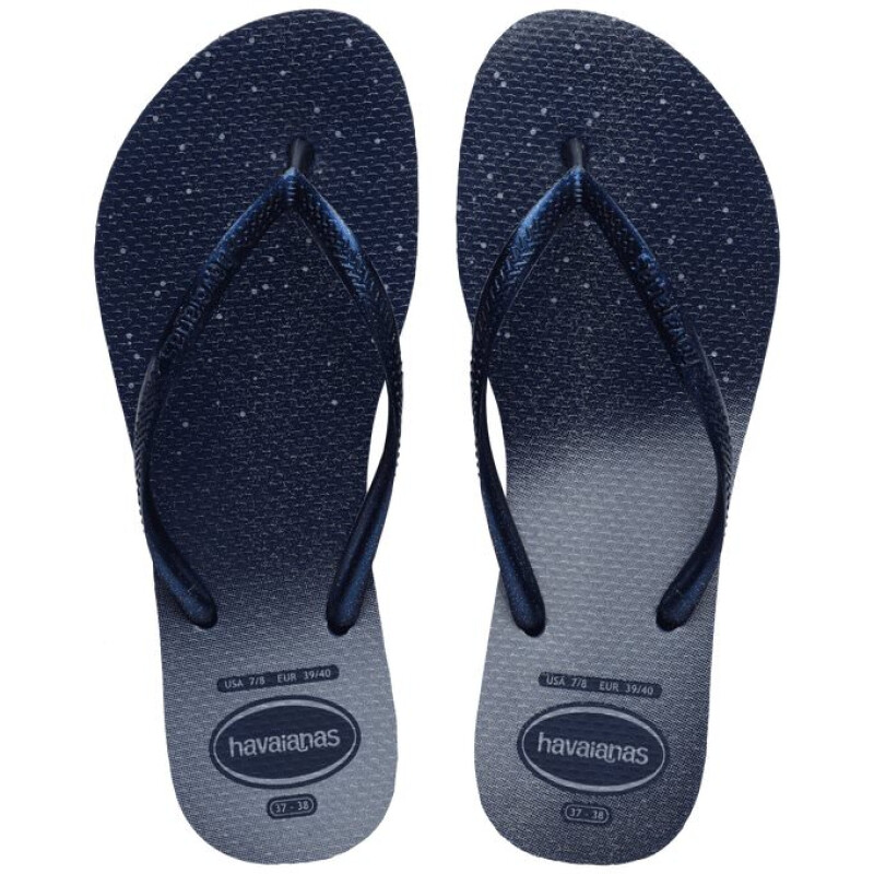 Sandalias de Mujer Havaianas Slim Gloss Azul Marino - Azul Marino