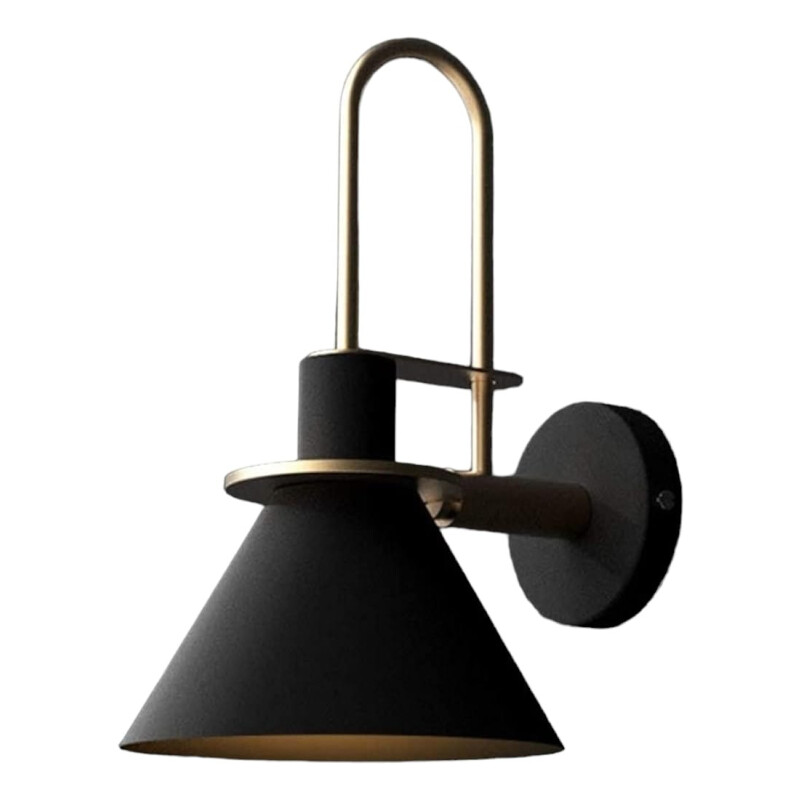 Lampara Aplique Moderna Estilo Industrial Kigali Negro