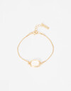 Pulseras Flexibles Acrilico Pulsera Flexible Charm Acrílico. - Dorado