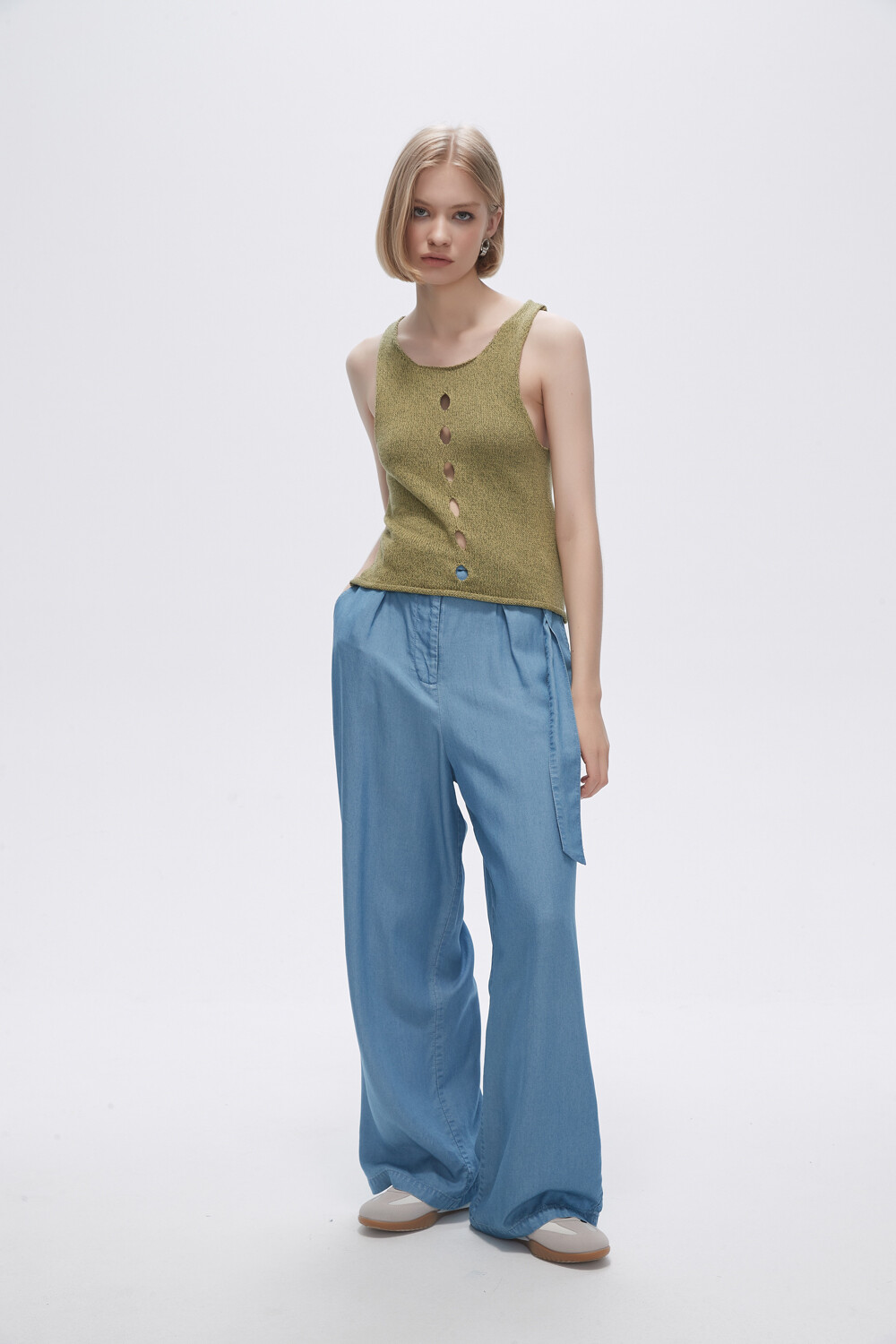 Musculosa Frutila Verde Melange
