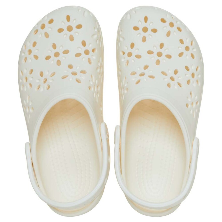 Classic Floral Cut Out Clog K - Niños Chalk