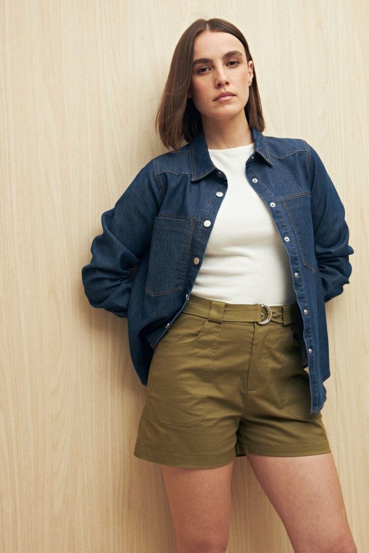 SHORT GIVEN Verde Militar
