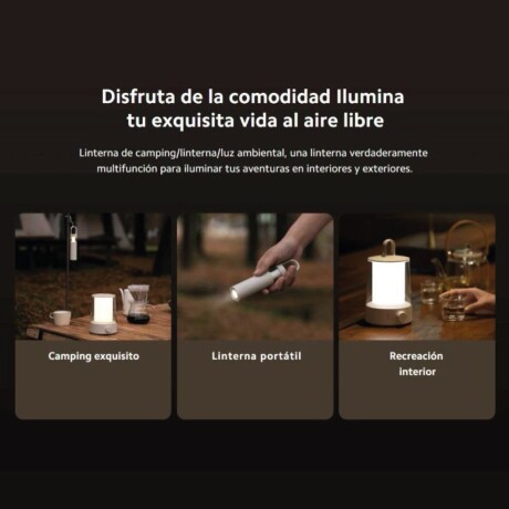 Linterna Recargable Camping Multifunción Xiaomi 2 En 1 Linterna Recargable Camping Multifunción Xiaomi 2 En 1