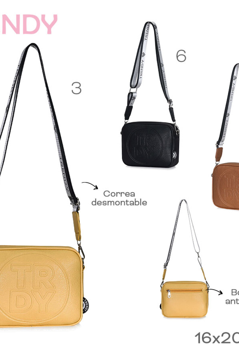 Bandolera trendy Negro