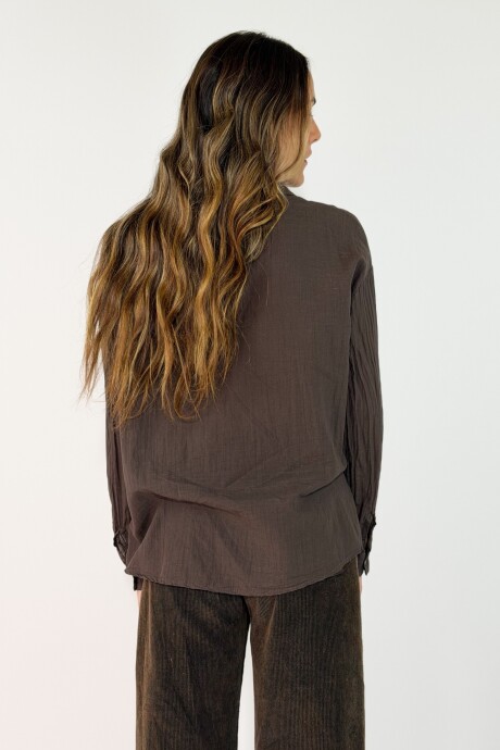 CAMISA CORCEGA Chocolate