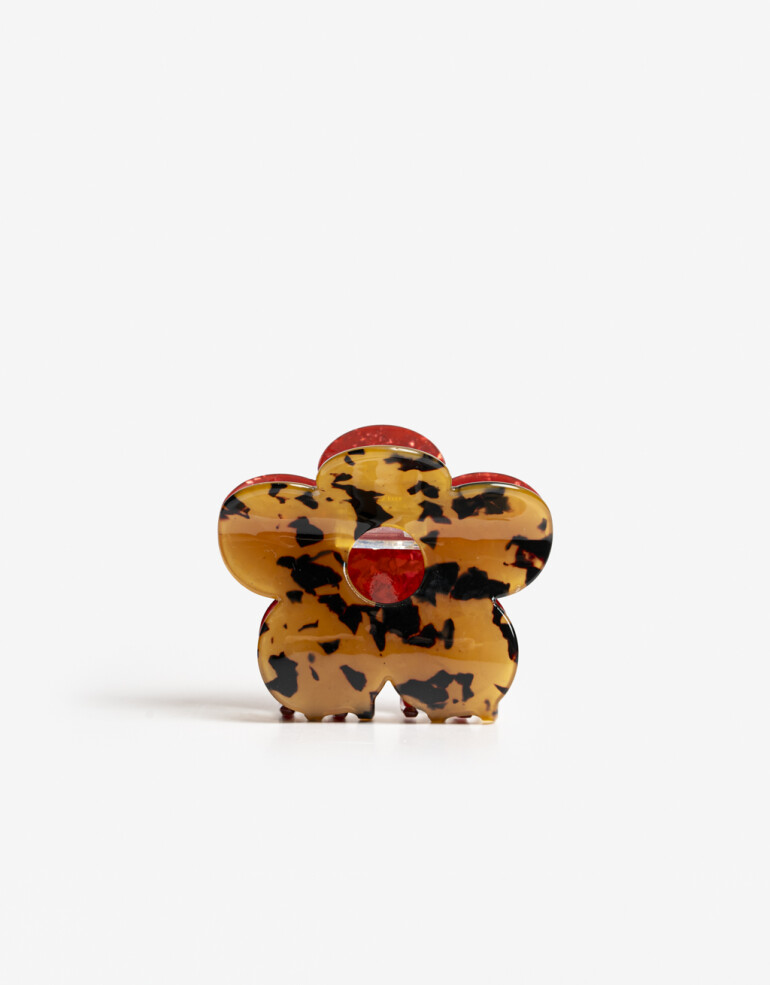 Broche Flores Broche Acrílico Flor - Combinacion Bicolor