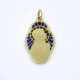 Medalla Virgen En Oro 18K Y Esmalte Traslúcido Medalla Virgen En Oro 18K Y Esmalte Traslúcido