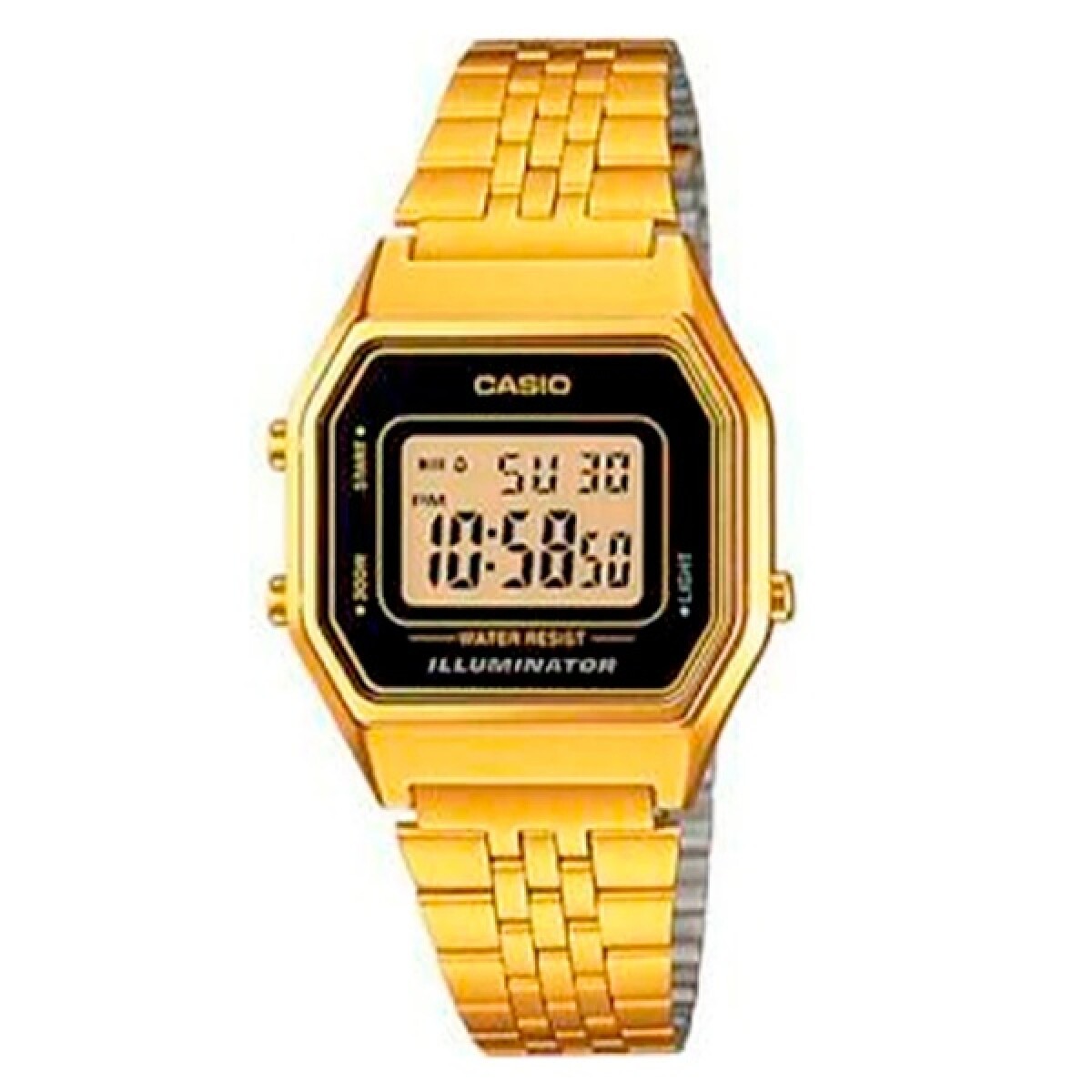 Reloj CASIO RETRO LA680WGA-1DF en Acero Dorado Esfera 30mm 
