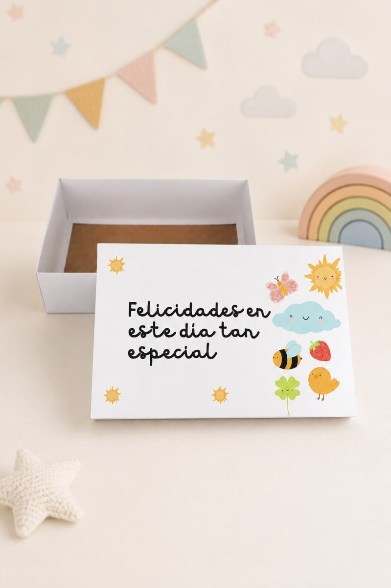 Caja Rectangular Impresa 20x30x9 cm - Día del Niño 