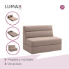 Sillón cama doble Lumax Oster en caja compactado Beige