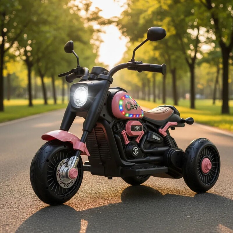 Moto BLASTER a Bateria 6V con Luces y Sonido Bebesit - Rosa Moto BLASTER a Bateria 6V con Luces y Sonido Bebesit - Rosa