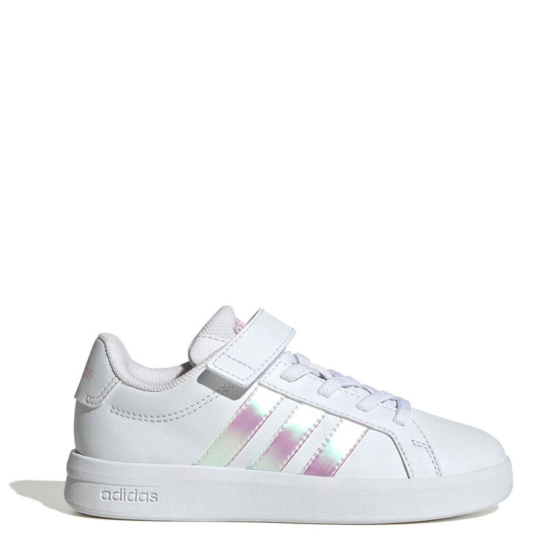 Championes de Niños Adidas Grand Court 3.0 Velcro Blanco - Rosado