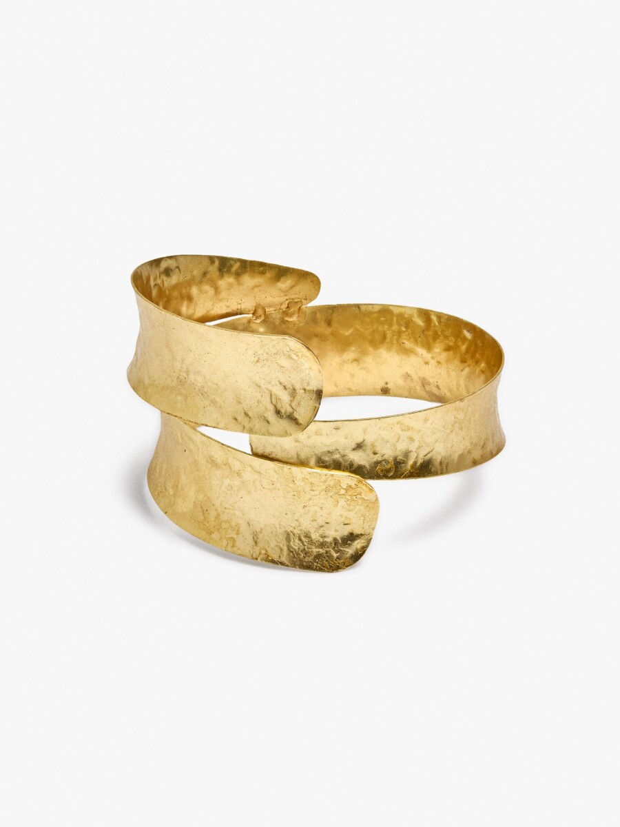 Brazalete Con Efecto Doble dorado